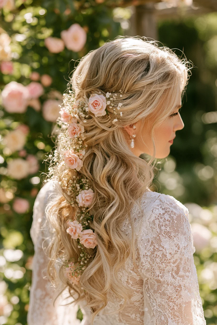 27 Stunning Bridal Hair Half Up Ideas for a Beautiful Wedding Look