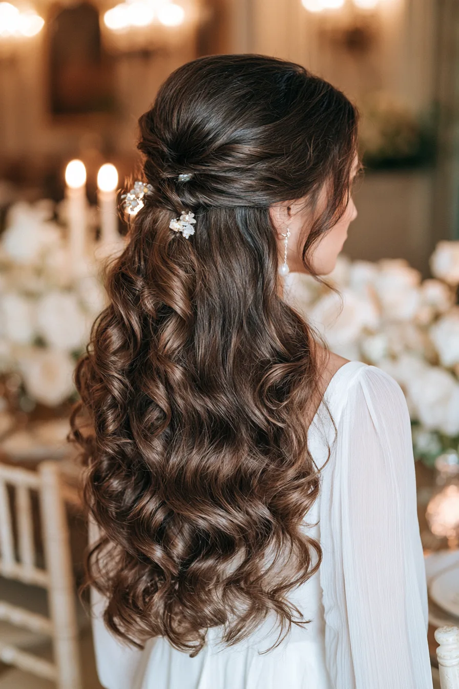 27 Stunning Bridal Hair Half Up Ideas for a Beautiful Wedding Look