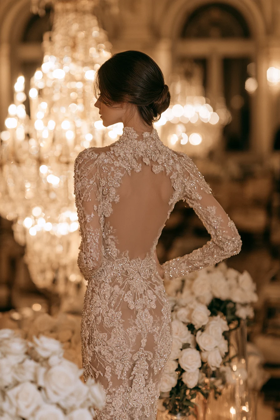27 Stunning Open Back Wedding Dress Ideas for a Romantic Bridal Look
