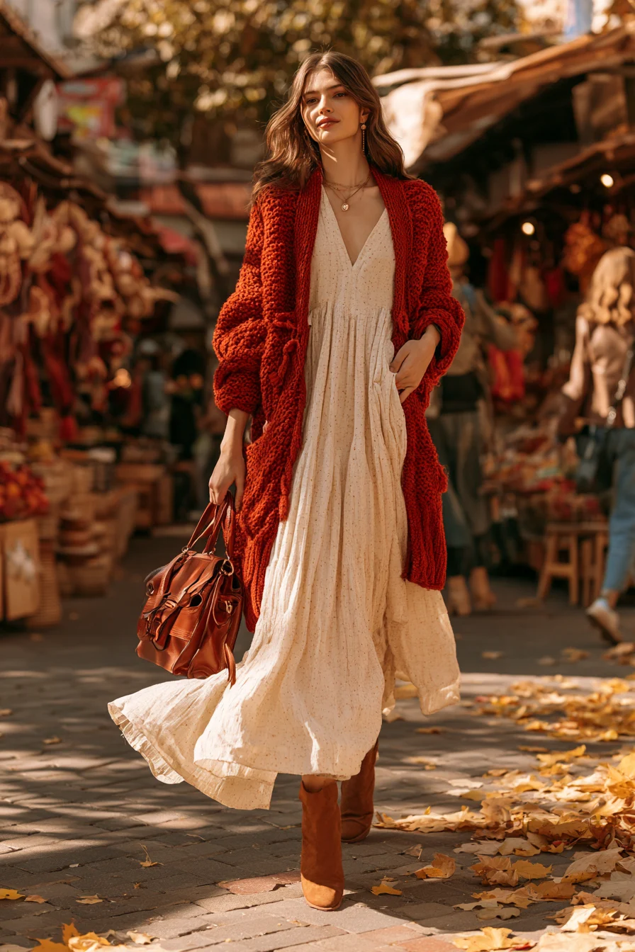 27 Beautiful Fall Dress Outfits for a Feminine Look
