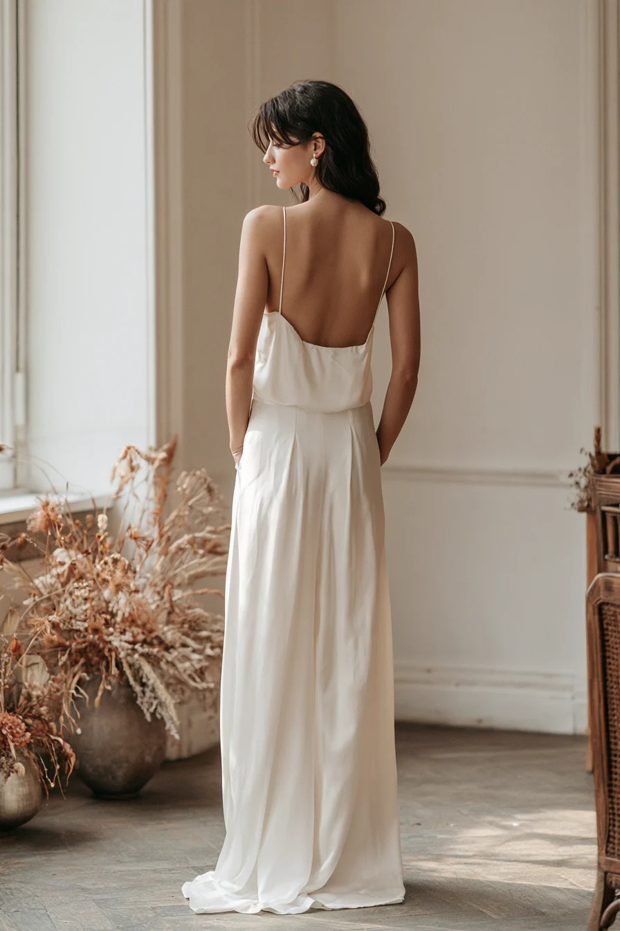 27 Stunning Open Back Wedding Dress Ideas for a Romantic Bridal Look