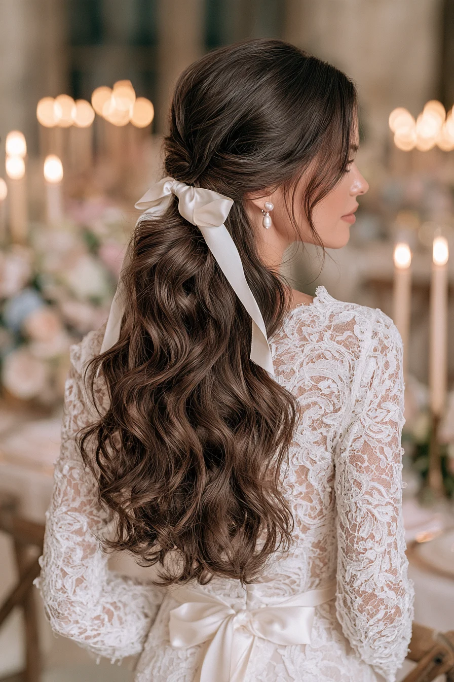 27 Stunning Bridal Hair Half Up Ideas for a Beautiful Wedding Look