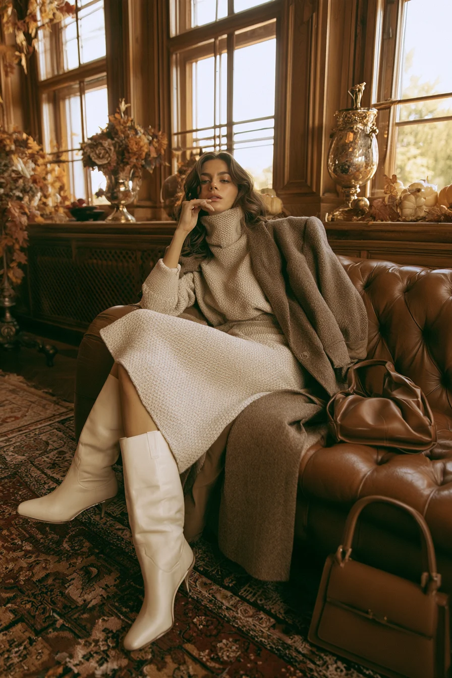 27 Beautiful Fall Dress Outfits for a Feminine Look