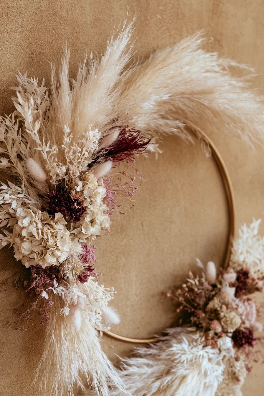 27 Beautiful Wedding Wreath Ideas for a Romantic Celebration