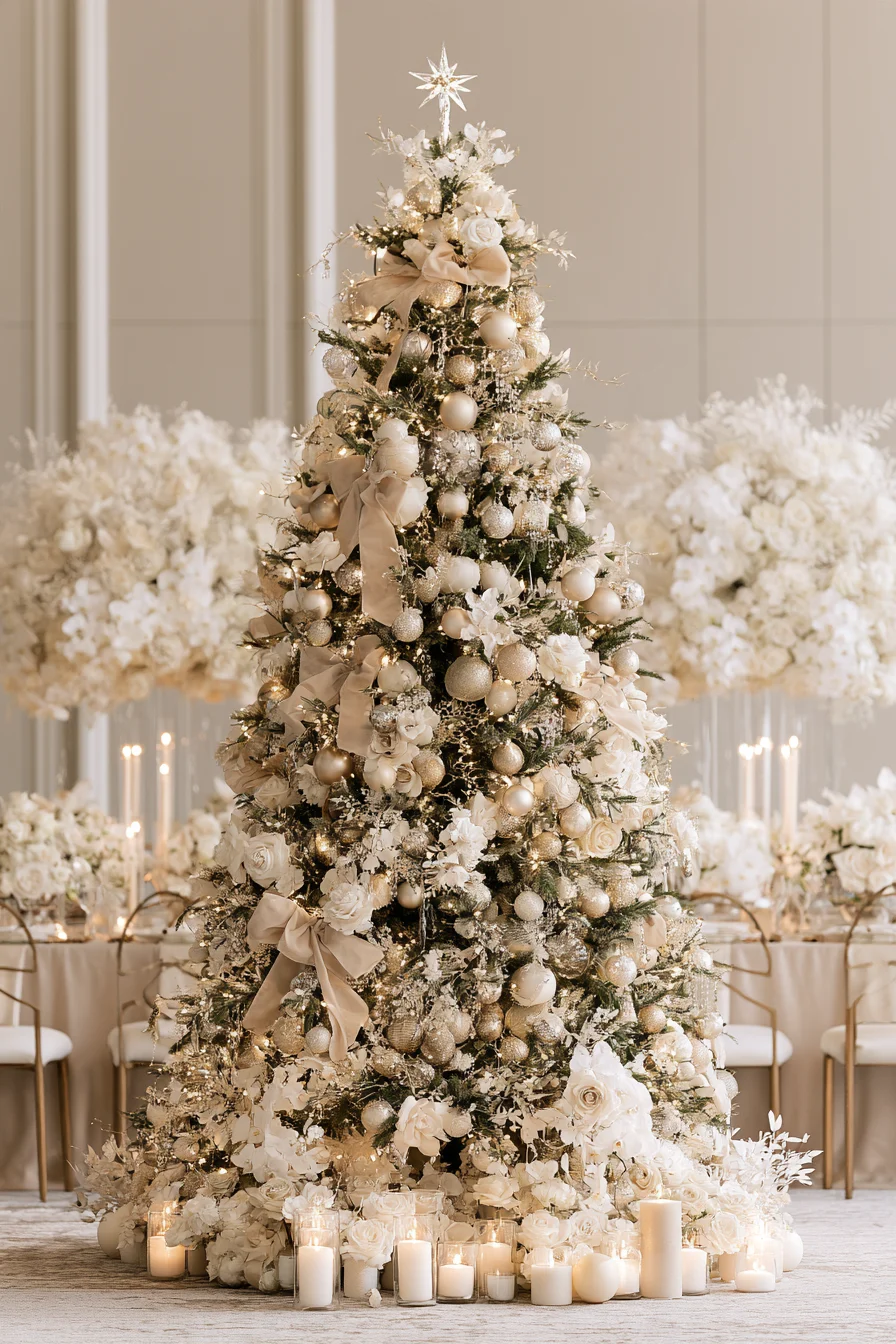 27 Magical Wedding Christmas Tree Ideas for a Romantic Holiday Celebration