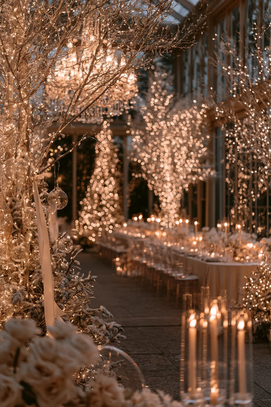 27 Magical Wedding Christmas Tree Ideas for a Romantic Holiday Celebration