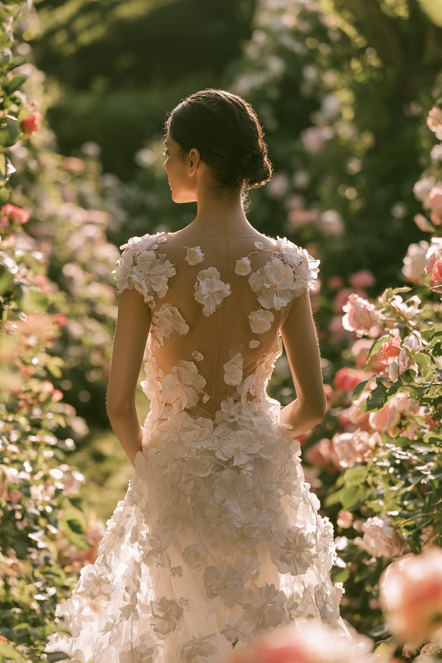 27 Stunning Open Back Wedding Dress Ideas for a Romantic Bridal Look