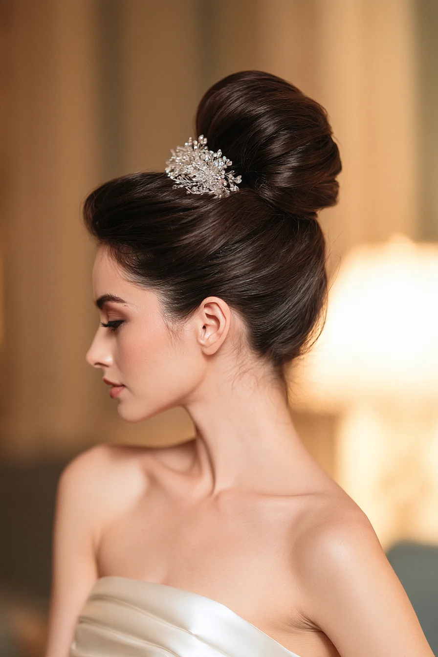27 Stunning Bridal Hair Bun Ideas for an Elegant Wedding Look