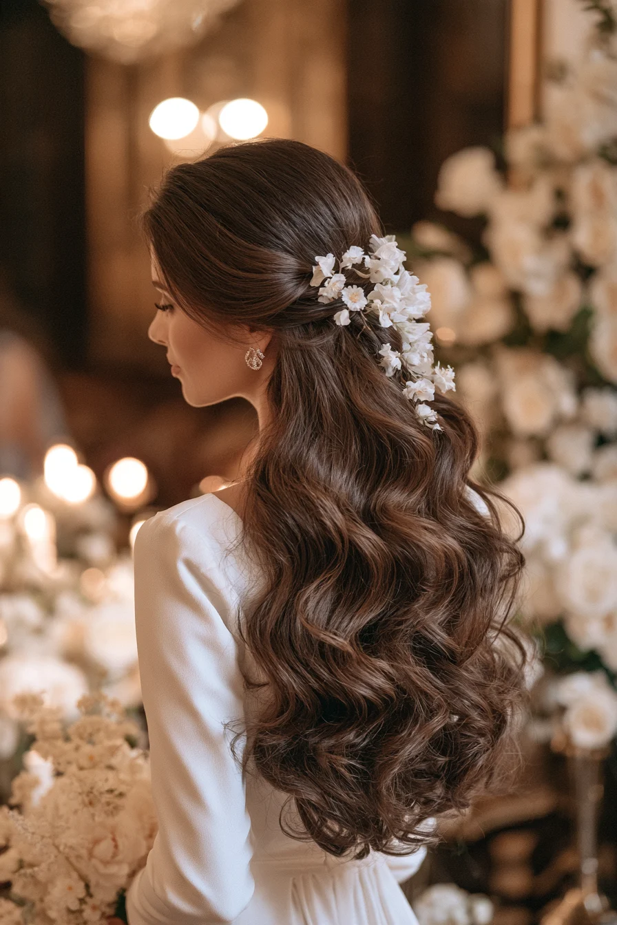 27 Stunning Bridal Hair Half Up Ideas for a Beautiful Wedding Look