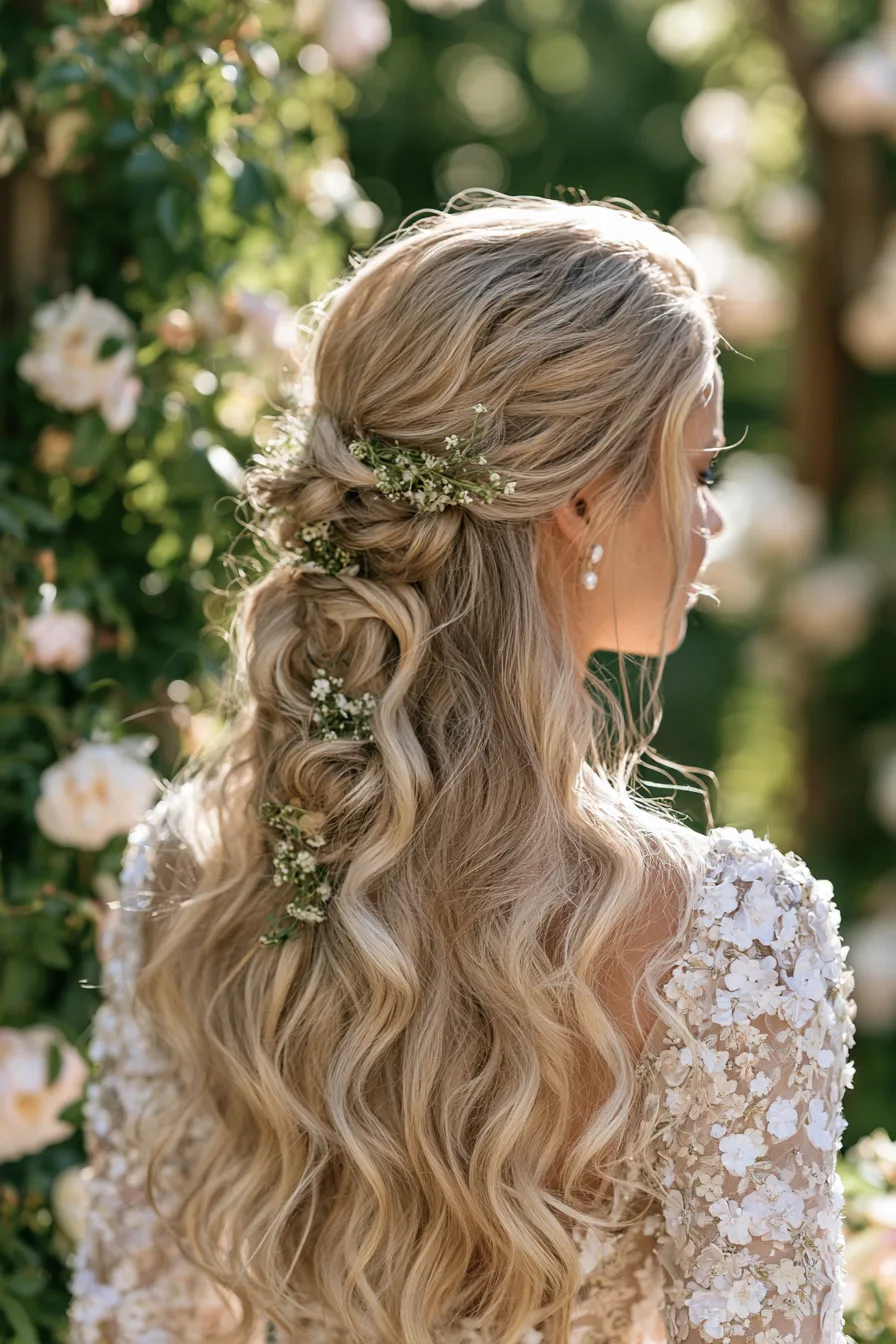 27 Stunning Bridal Hair Half Up Ideas for a Beautiful Wedding Look