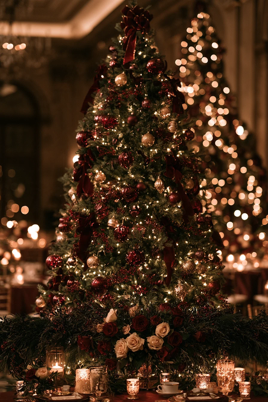 27 Magical Wedding Christmas Tree Ideas for a Romantic Holiday Celebration