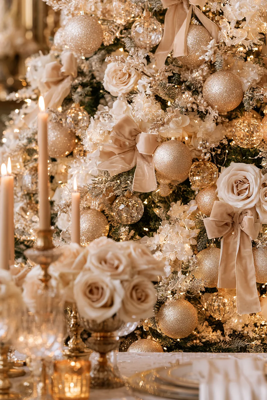 27 Magical Wedding Christmas Tree Ideas for a Romantic Holiday Celebration