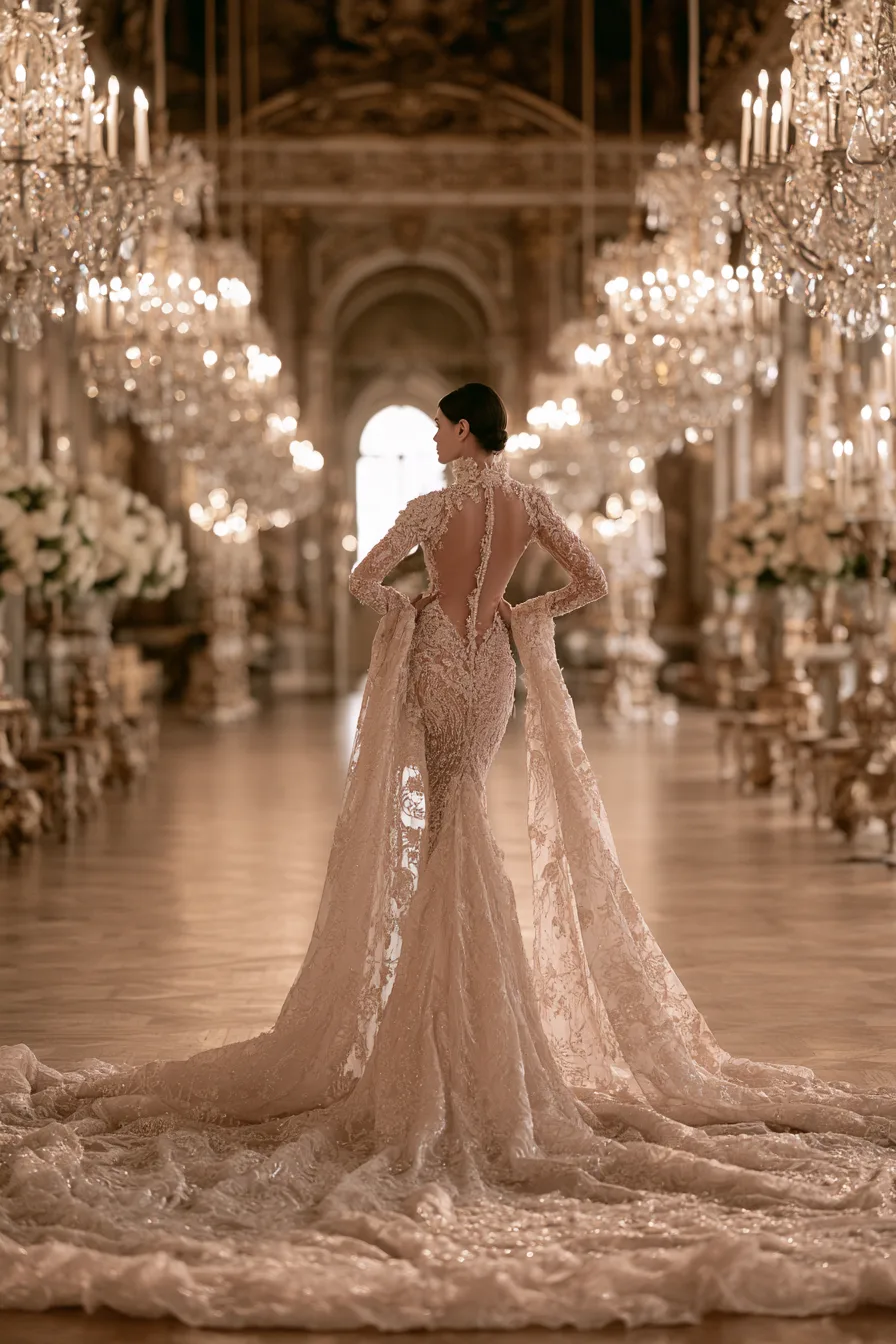 27 Stunning Open Back Wedding Dress Ideas for a Romantic Bridal Look