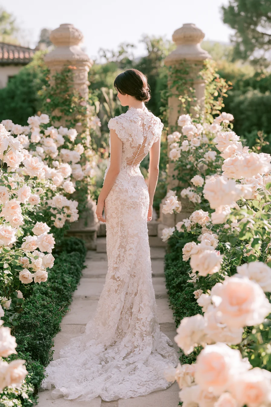 27 Stunning Open Back Wedding Dress Ideas for a Romantic Bridal Look