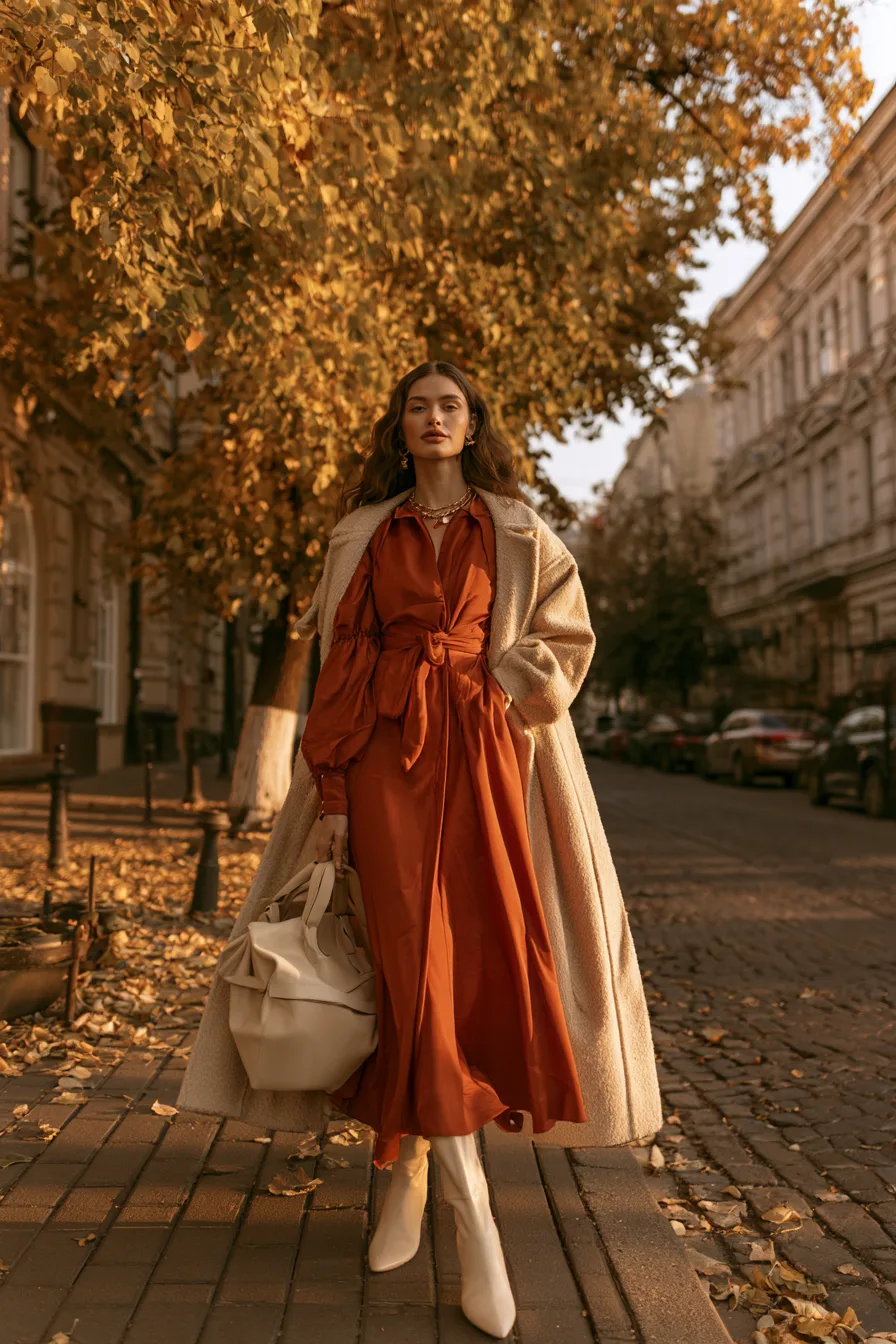 27 Beautiful Fall Dress Outfits for a Feminine Look