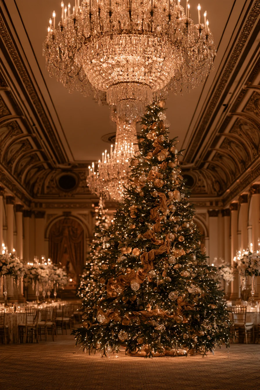 27 Magical Wedding Christmas Tree Ideas for a Romantic Holiday Celebration