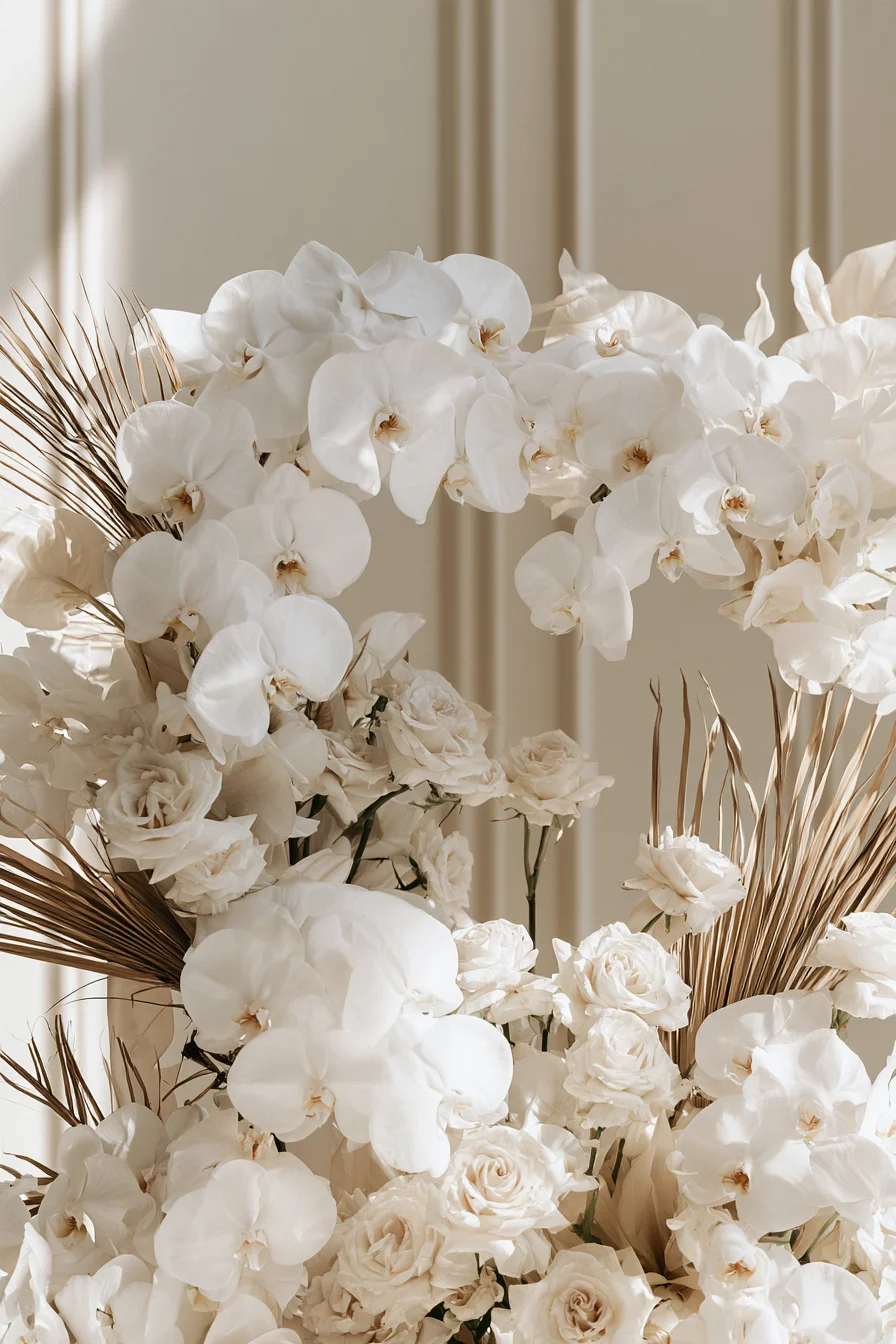 27 Beautiful Wedding Wreath Ideas for a Romantic Celebration