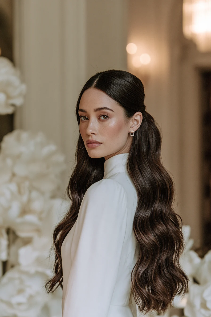 27 Stunning Bridal Hair Half Up Ideas for a Beautiful Wedding Look