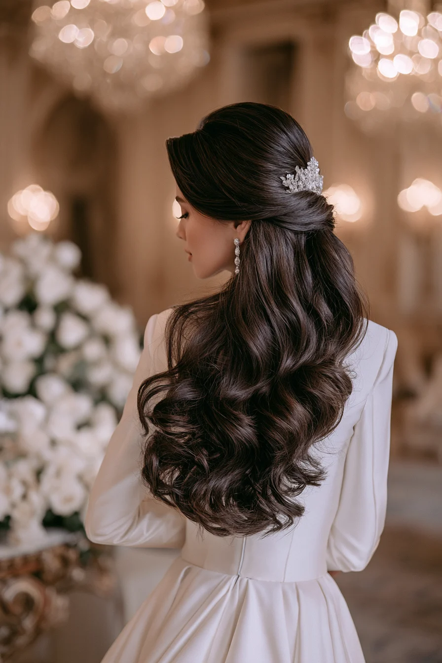 27 Stunning Bridal Hair Half Up Ideas for a Beautiful Wedding Look