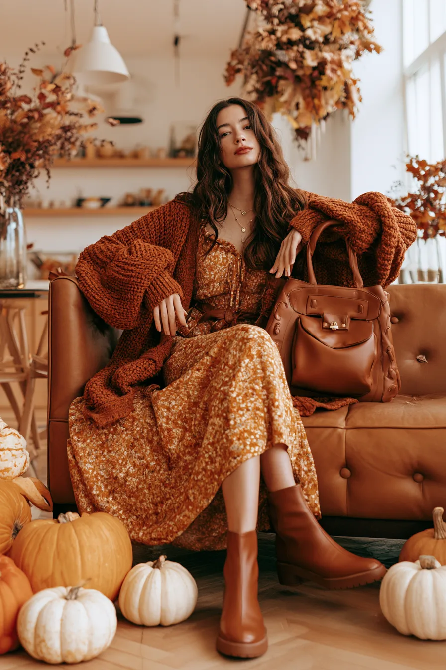 27 Beautiful Fall Dress Outfits for a Feminine Look