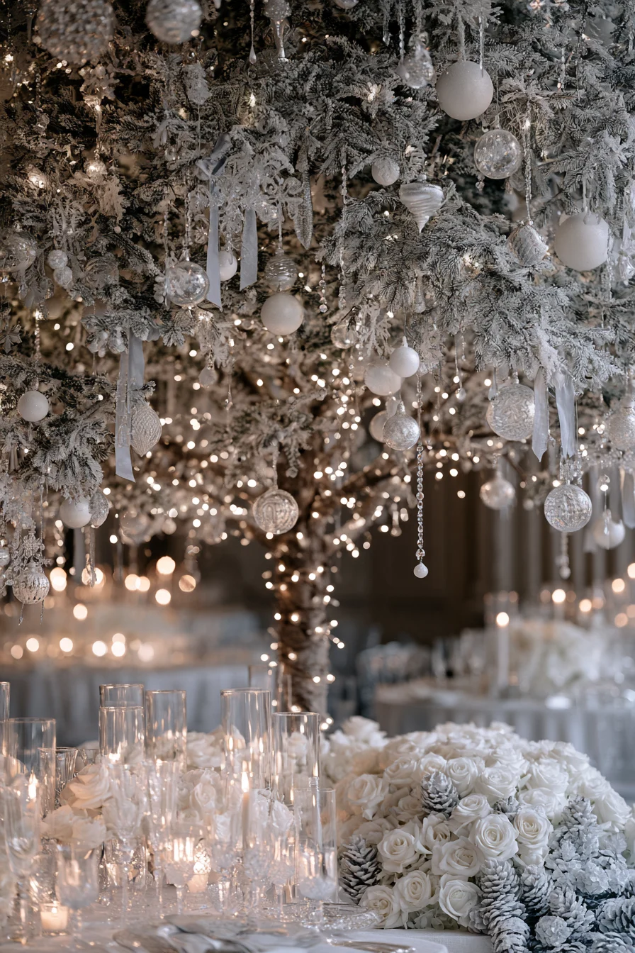 27 Magical Wedding Christmas Tree Ideas for a Romantic Holiday Celebration