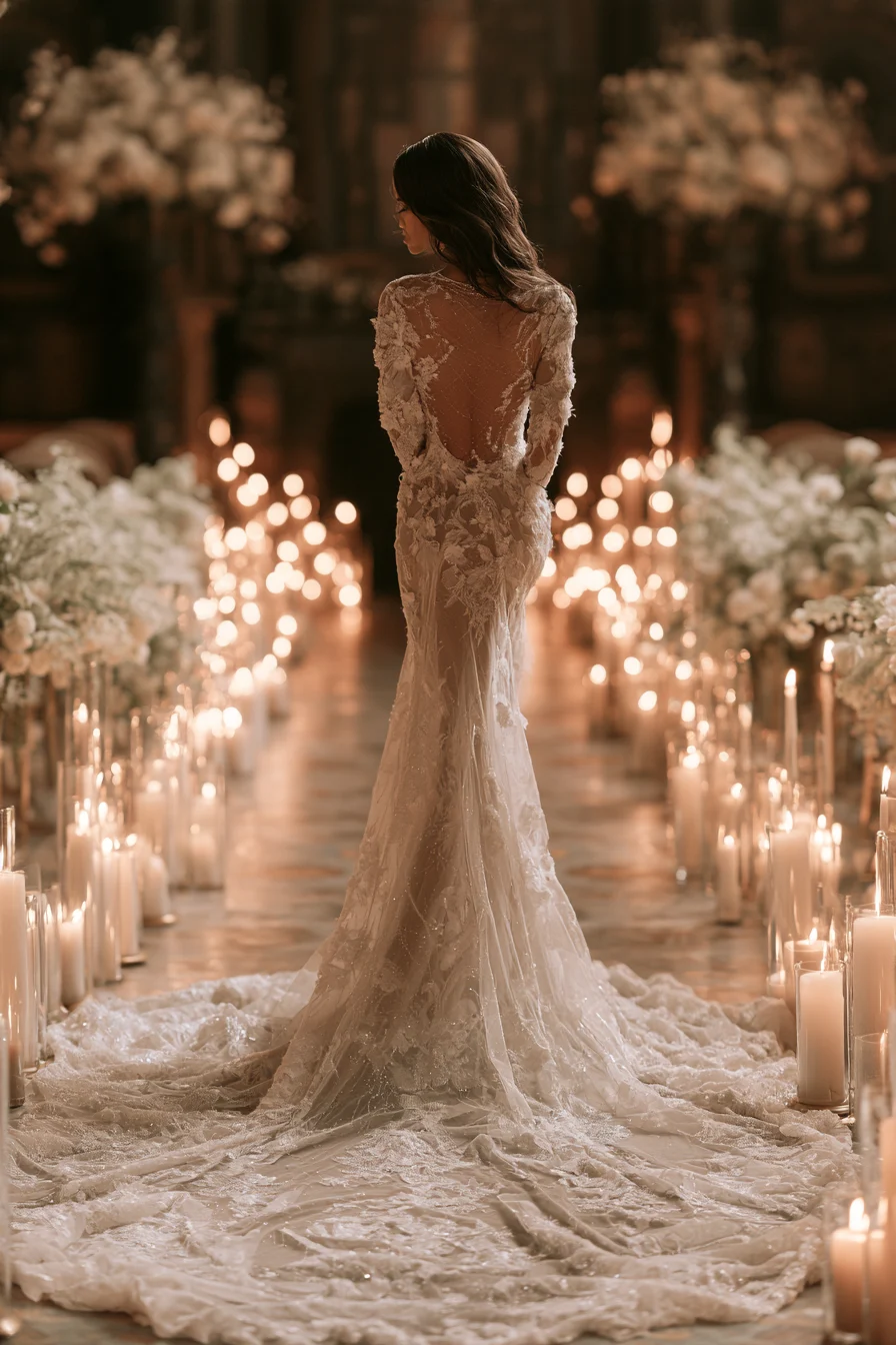 27 Stunning Open Back Wedding Dress Ideas for a Romantic Bridal Look