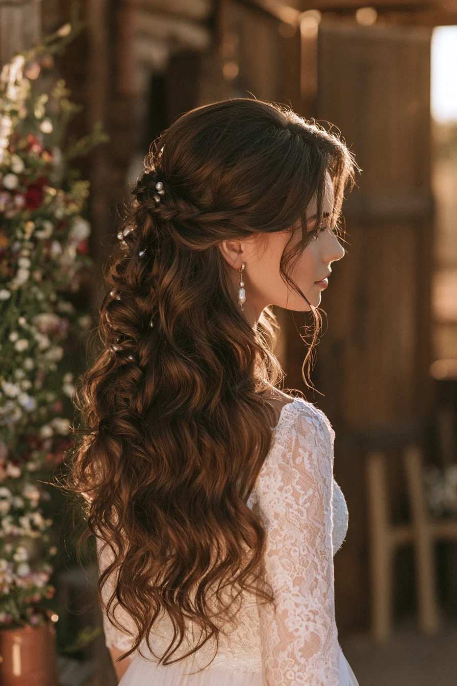 27 Stunning Bridal Hair Half Up Ideas for a Beautiful Wedding Look