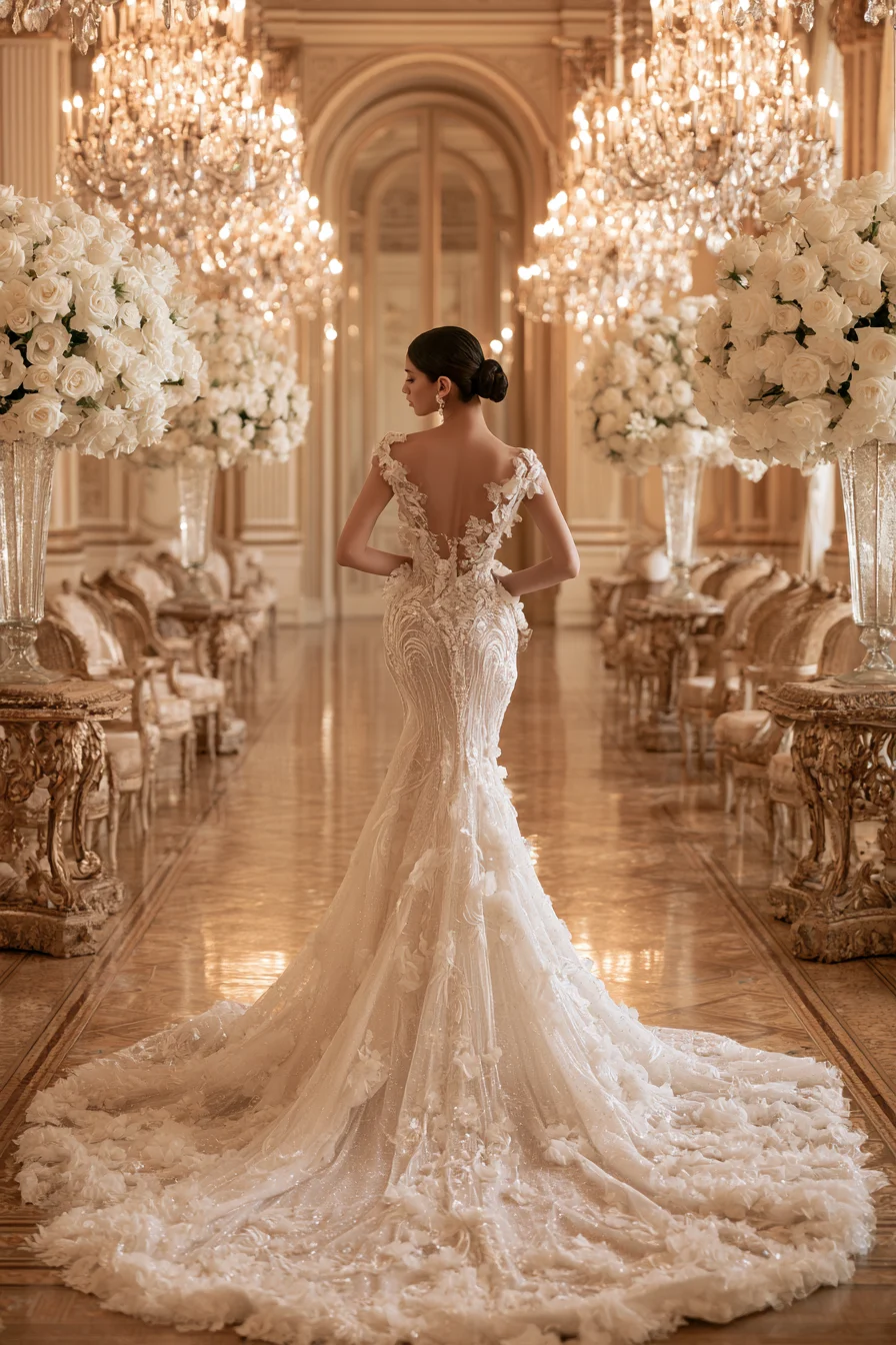 27 Stunning Open Back Wedding Dress Ideas for a Romantic Bridal Look