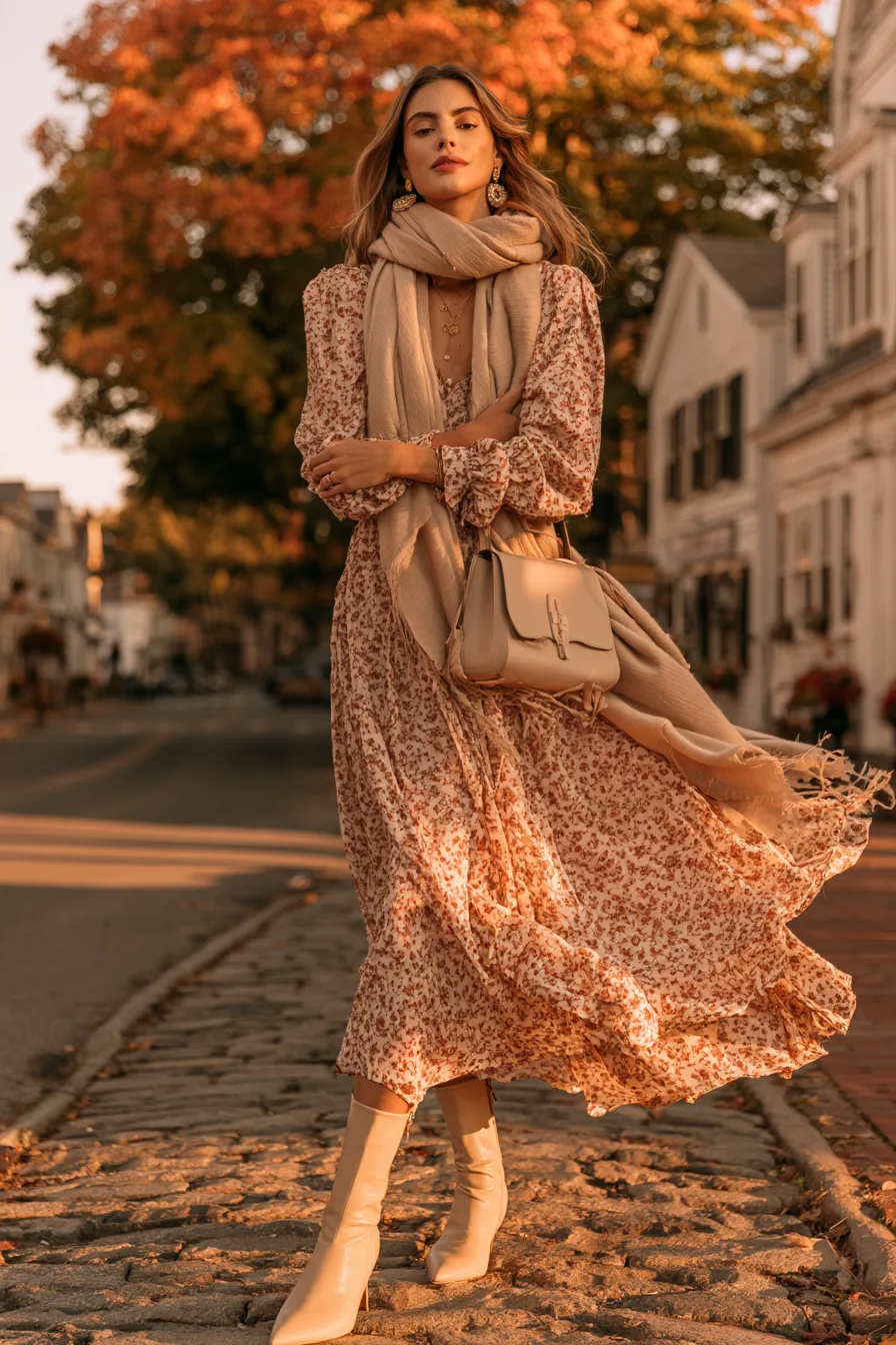 27 Beautiful Fall Dress Outfits for a Feminine Look