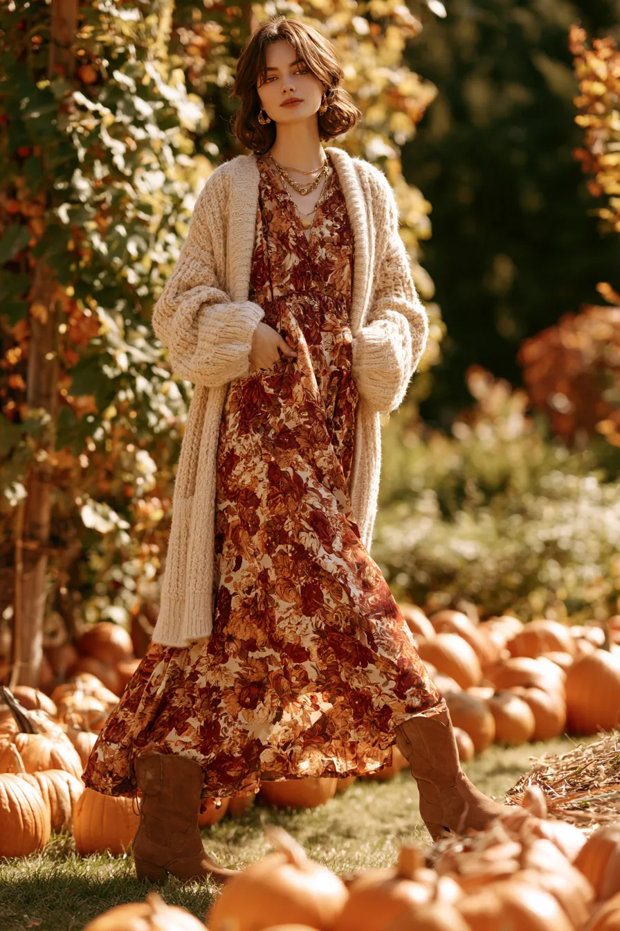 27 Beautiful Fall Dress Outfits for a Feminine Look