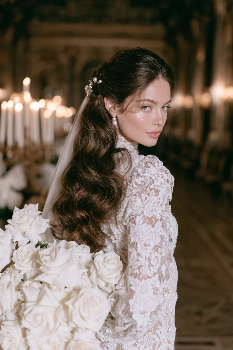 27 Stunning Bridal Hair Half Up Ideas for a Beautiful Wedding Look