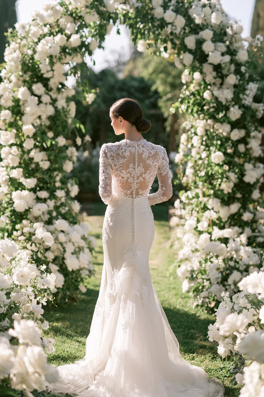 27 Stunning Open Back Wedding Dress Ideas for a Romantic Bridal Look