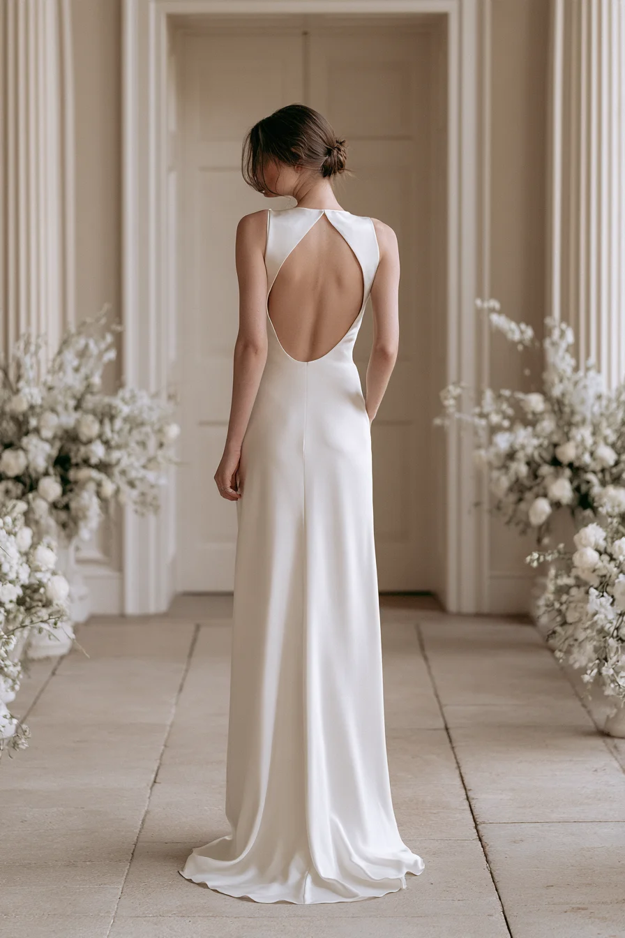 27 Stunning Open Back Wedding Dress Ideas for a Romantic Bridal Look